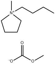 1-丁基-1-甲基吡咯烷碳酸甲酯 溶液 结构式