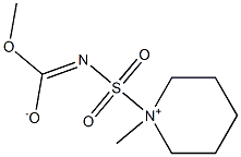 N-Methyl-N-{[(methoxycarbonyl)amino]sulfonyl}piperidinium inner salt 结构式