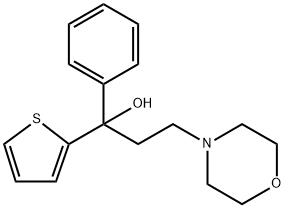 ALPHA-苯基-ALPHA-噻吩-2-基吗啉丙醇 结构式