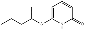 2(1H)-Pyridinone,6-[(1-methylbutyl)thio]-(9CI) 结构式