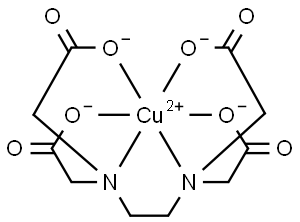 Cuprate(2-), N,N-1,2-ethanediylbisN-(carboxy-.kappa.O)methylglycinato-.kappa.N,.kappa.O(4-)-, (OC-6-21)- 结构式