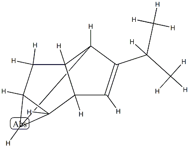 1,2,4-Methenopentalene,1,2,3,3a,4,6a-hexahydro-5-(1-methylethyl)-(9CI) 结构式