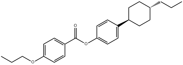 丙氧基苯甲酸对丙环苯酚酯 结构式