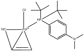 丙烯基(氯)[二-叔-丁基(4-二甲基氨基苯基)磷]钯(II)	 结构式