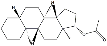 5α-Androstan-17β-ol acetate 结构式
