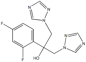 2-(2,4-DIFLUORFENYL)-1,3-BIS(1H-1,2,4-TRIAZOOL-1-YL)PROPAAN-2-OL 结构式