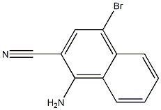 1-amino-4-bromo-2-naphthonitril 结构式