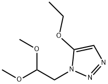 1H-1,2,3-Triazole,1-(2,2-dimethoxyethyl)-5-ethoxy-(9CI) 结构式