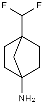 4-(Difluoromethyl)bicyclo[2.2.1]heptan-1-amine 结构式