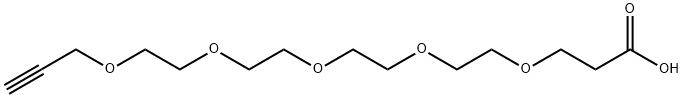 丙炔基-四聚乙二醇-乙酸 结构式
