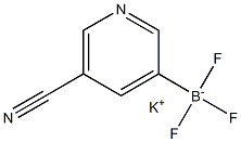 (5-氰基吡啶-3-基)三氟硼酸钾 结构式