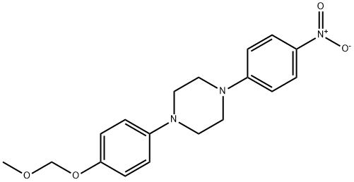 1-(4-O-Methoxymethyl-4-hydroxyphenyl)-4-(4-nitrophenyl)piperazine 结构式
