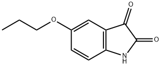 5-丙氧基二氢吲哚-2,3-二酮 结构式