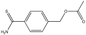 4-(乙酰氧甲基)硫代苯甲酰胺 结构式