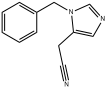 (1-benzyl-1H-imidazol-5-yl)acetonitrile(SALTDATA: HCl) 结构式