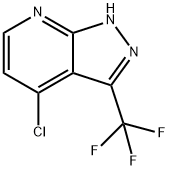 4-氯-3-(三氟甲基)-1H-吡唑并[3,4-B]吡啶 结构式