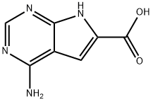 4-氨基-7H-吡咯并[2,3-D]嘧啶-6-羧酸 结构式