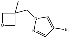 4-溴-1-((3-甲基氧杂环丁烷-3-基)甲基)-1H-吡唑 结构式