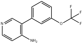 3-(3-(三氟甲氧基)苯基)吡啶-4(1H)-亚胺 结构式
