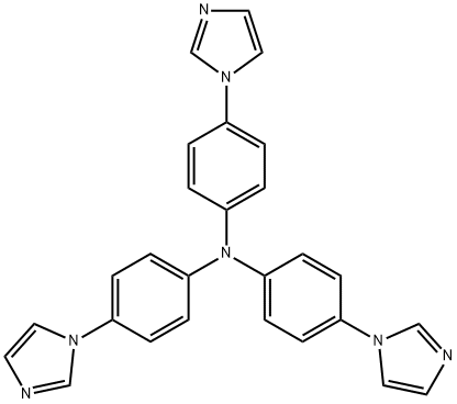 三-(4-咪唑基苯基)胺 结构式