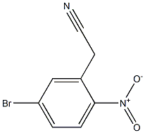 2-(5-溴-2-硝基苯基)乙腈 结构式