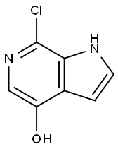 7-Chloro-1H-pyrrolo[2,3-c]pyridin-4-ol 结构式