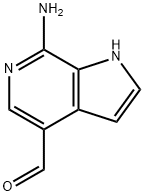 7-Amino-1H-pyrrolo[2,3-c]pyridine-4-carboxaldehyde 结构式