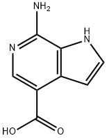 1H-?Pyrrolo[2,?3-?c]?pyridine-?4-?carboxylic acid, 7-?amino- 结构式