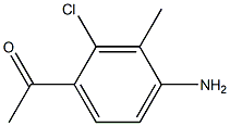 1-(4-氨基-2-氯-3-甲基苯基)乙酮 结构式