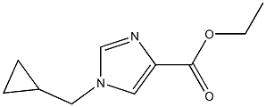 ethyl 1-(cyclopropylmethyl)-1H-imidazole-4-carboxylate 结构式