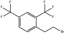 1-(2-bromoethyl)-2,4-bis(trifluoromethyl)benzene 结构式