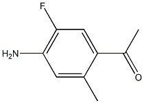 1-(4-Amino-5-fluoro-2-methyl-phenyl)-ethanone 结构式