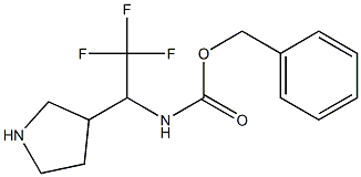 (2,2,2-Trifluoro-1-pyrrolidin-3-yl-ethyl)-carbamic acid benzyl ester 结构式