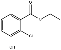 2-氯-3-羟基苯甲酸乙酯 结构式