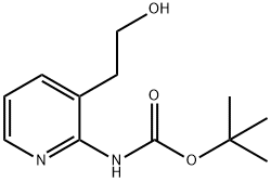 [3-(2-Hydroxy-ethyl)-pyridin-2-yl]-carbamic acid tert-butyl ester 结构式
