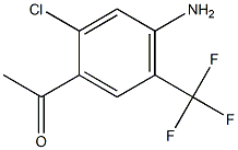 1-(4-Amino-2-chloro-5-trifluoromethyl-phenyl)-ethanone 结构式