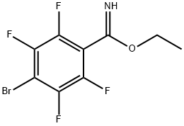 ethyl 4-bromo-2,3,5,6-tetrafluorobenzimidate 结构式