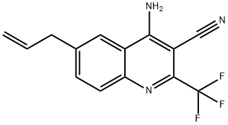 6-Allyl-4-amino-2-(trifluoromethyl)quinoline-3-carbonitrile 结构式