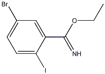 ethyl 5-bromo-2-iodobenzimidate 结构式