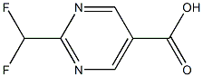 2-difluoromethyl-pyrimidine-5-carboxylic acid 结构式