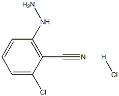 2-chloro-6-hydrazinylbenzonitrile hydrochloride 结构式