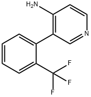 3-(2-(三氟甲基)苯基)吡啶-4-胺 结构式