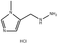 5-(肼基甲基)-1-甲基-1H-咪唑 结构式