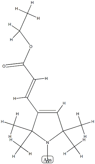 ethyl 3-(2,2,5,5-tetramethylpyrrollinyl-1-oxyl)propen-2-oate 结构式