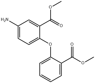 5-氨基-2-(2-(甲氧基羰基)苯氧基)苯甲酸甲酯 结构式
