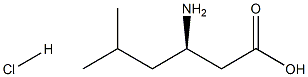 (R)-3-胺基-5-甲基己酸盐酸盐 结构式