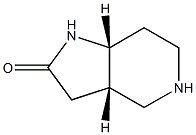 (3aR,7aS)-rel-octahydro-2H-Pyrrolo[3,2-c]pyridin-2-one (Relative struc) 结构式