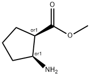 顺式-2-氨基环戊烷甲酸甲酯 结构式