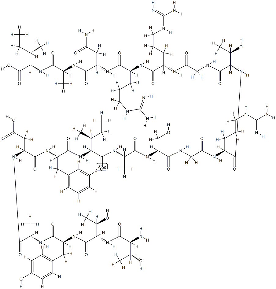 蛋白激酶抑制肽 结构式