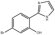 5-溴-2-(1H-咪唑-2-基)苯酚 结构式